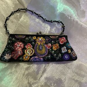 Vintage extra small beaded bag